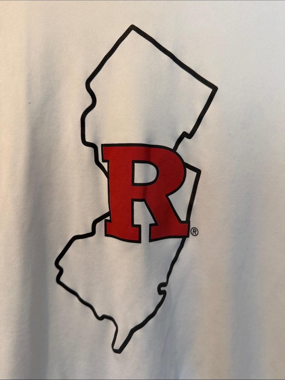 Men's White Performance Rutgers T‑Shirt - Picture 2 of 6